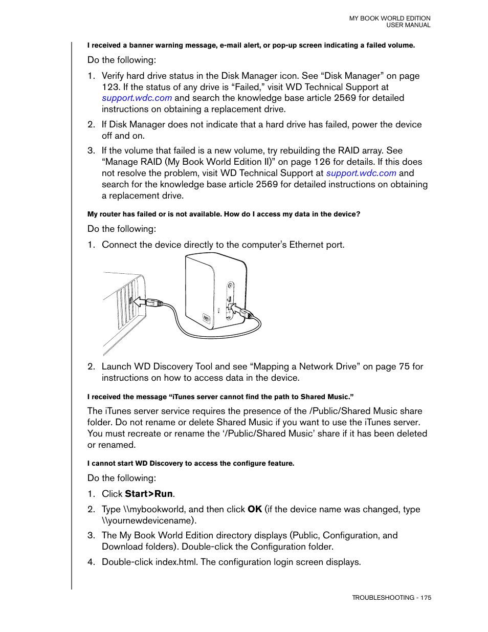 Western Digital My Book World Edition (white light) User Manual User Manual | Page 181 / 198