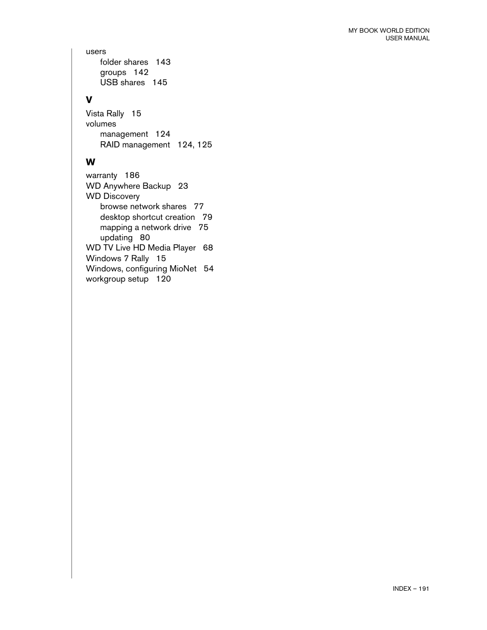 Western Digital My Book World Edition (white light) User Manual User Manual | Page 197 / 198