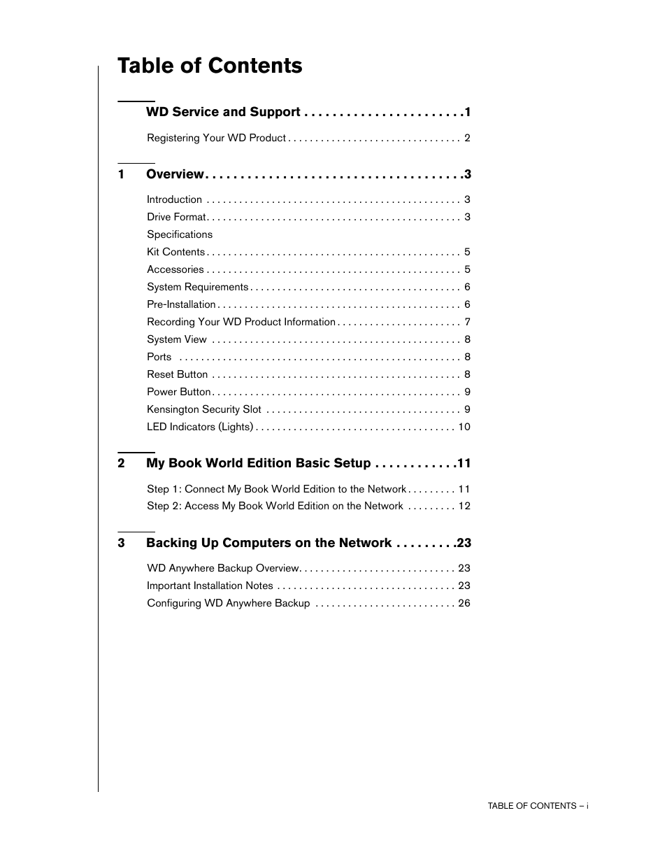 Western Digital My Book World Edition (white light) User Manual User Manual | Page 3 / 198