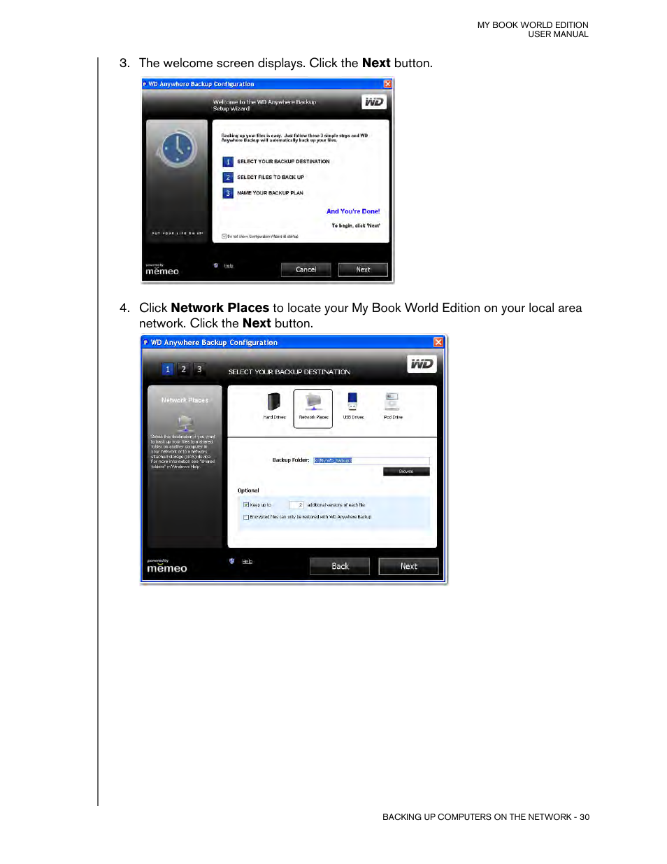 Western Digital My Book World Edition (white light) User Manual User Manual | Page 36 / 198