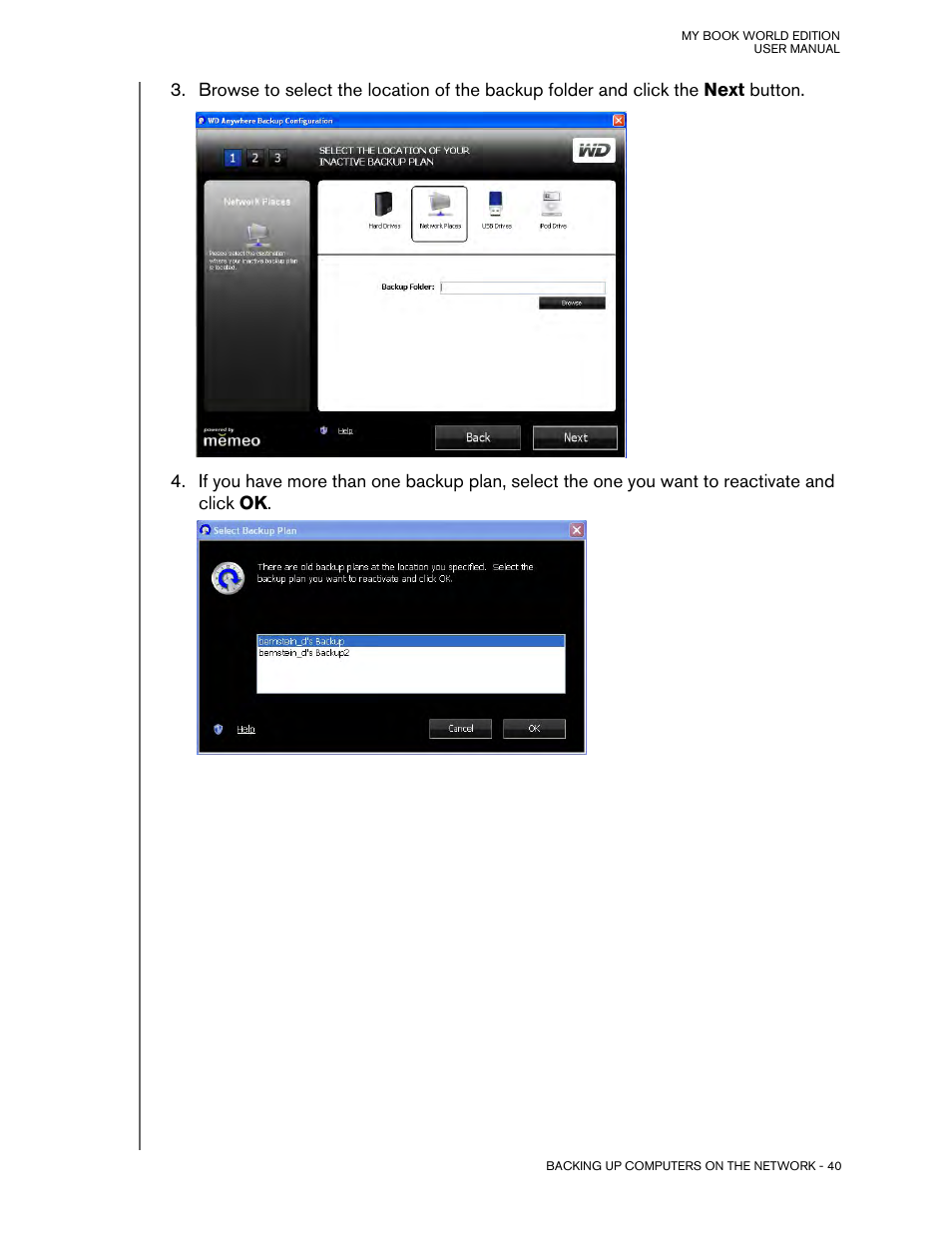 Western Digital My Book World Edition (white light) User Manual User Manual | Page 46 / 198