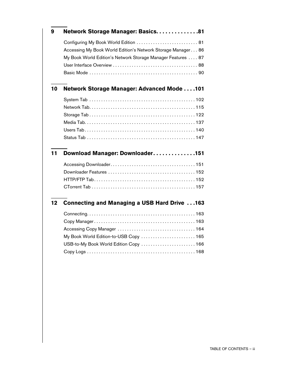 Western Digital My Book World Edition (white light) User Manual User Manual | Page 5 / 198