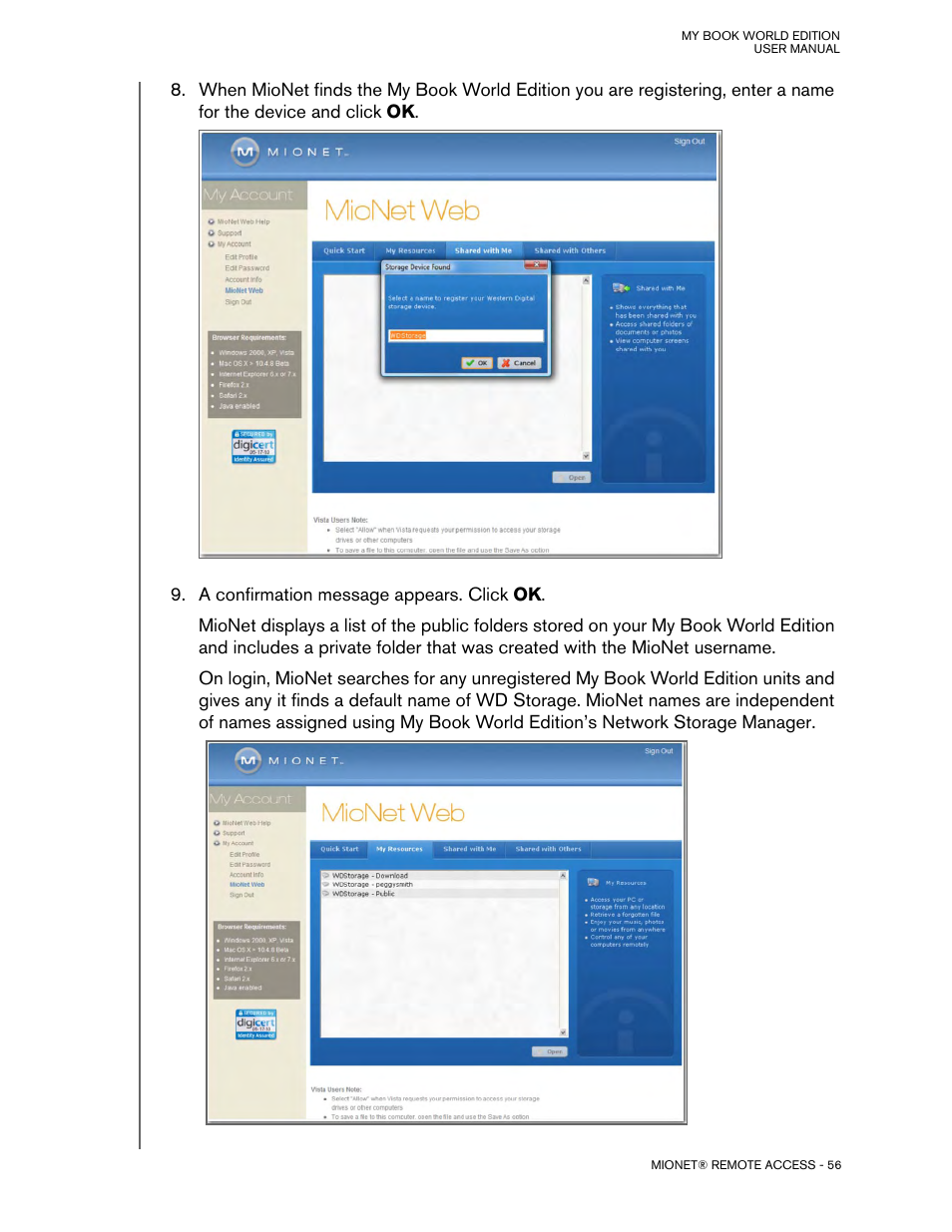 Western Digital My Book World Edition (white light) User Manual User Manual | Page 62 / 198