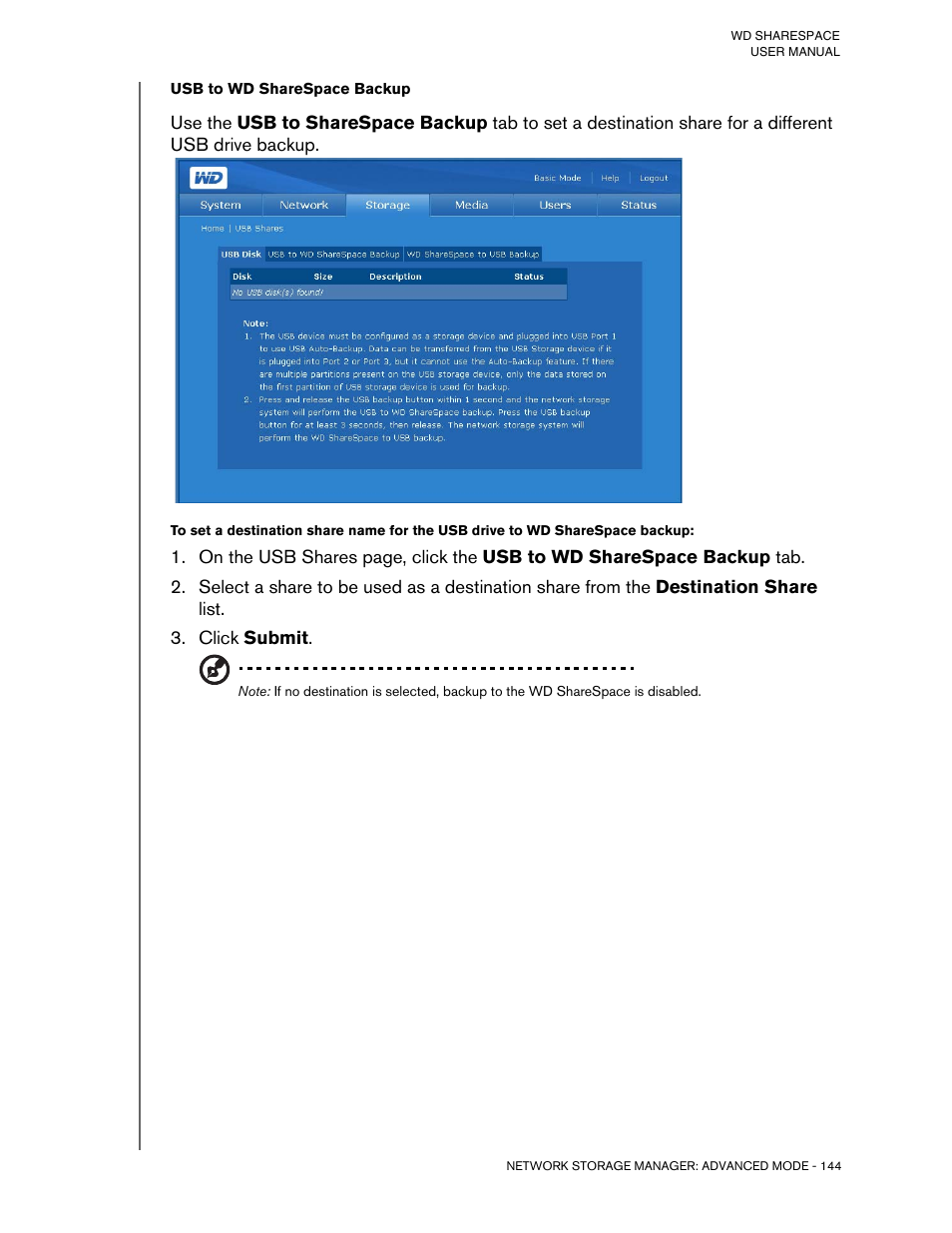 Click submit | Western Digital WD ShareSpace User Manual User Manual | Page 149 / 207