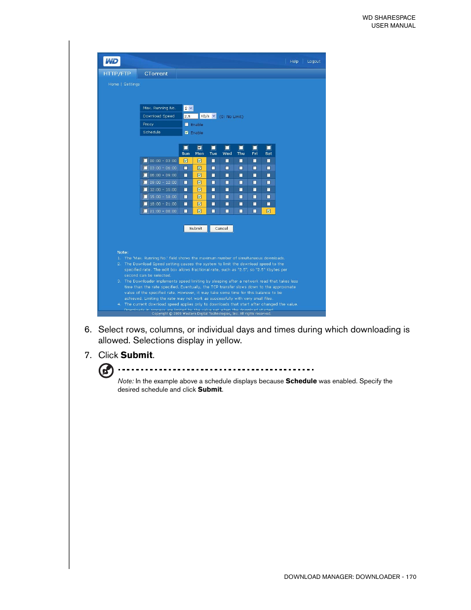 Click submit | Western Digital WD ShareSpace User Manual User Manual | Page 175 / 207