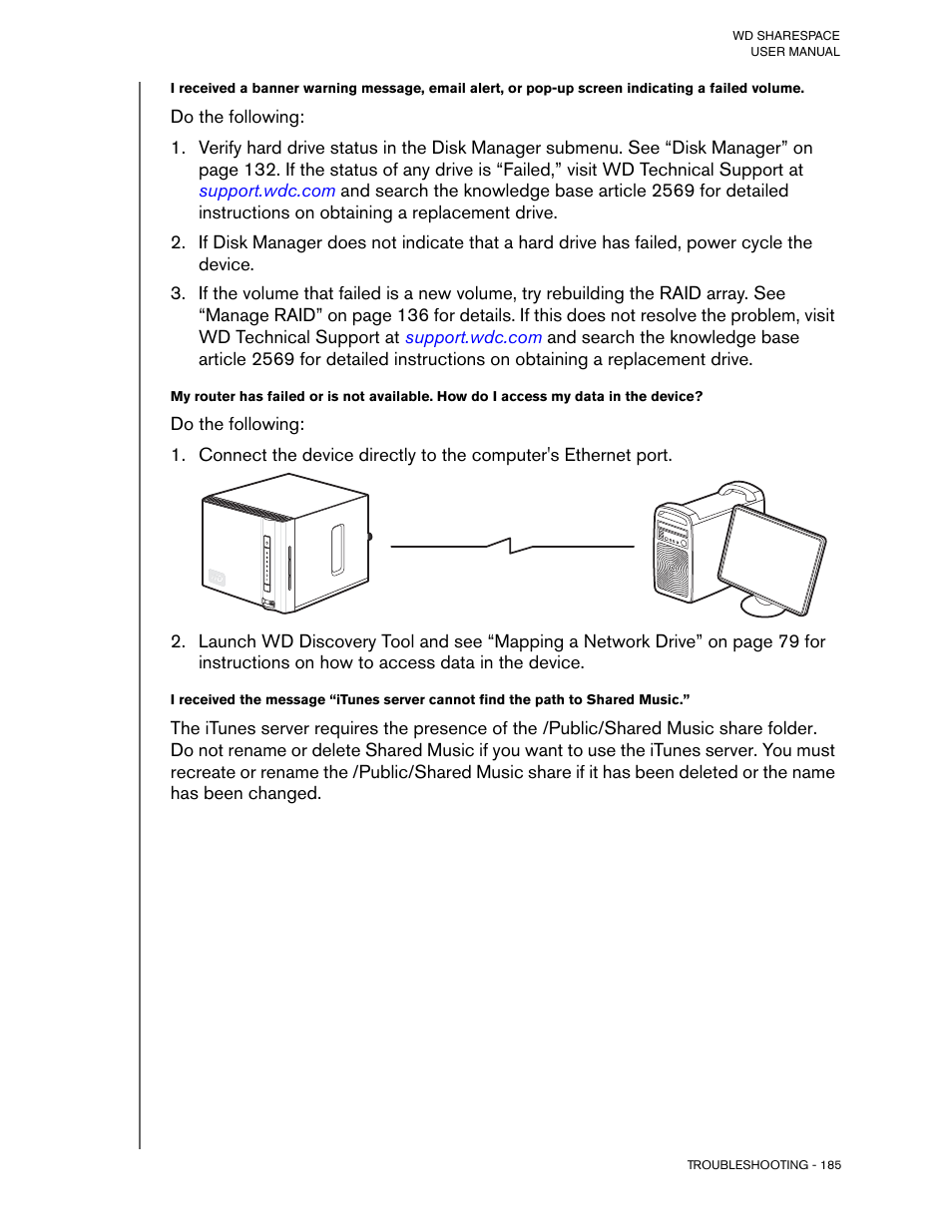 Western Digital WD ShareSpace User Manual User Manual | Page 190 / 207