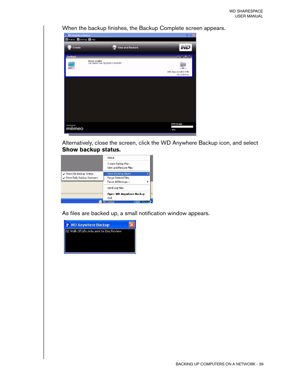 Western Digital WD ShareSpace User Manual User Manual | Page 44 / 207