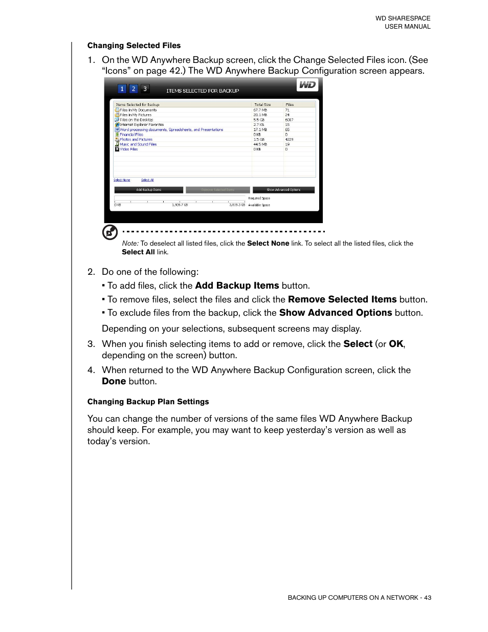 Do one of the following | Western Digital WD ShareSpace User Manual User Manual | Page 48 / 207