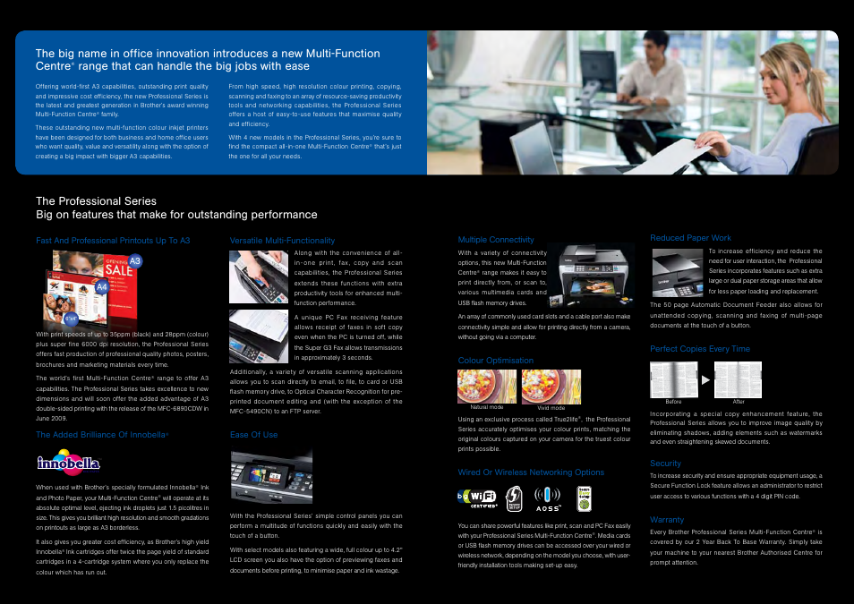 Range that can handle the big jobs with ease | Brother A3 User Manual | Page 3 / 9