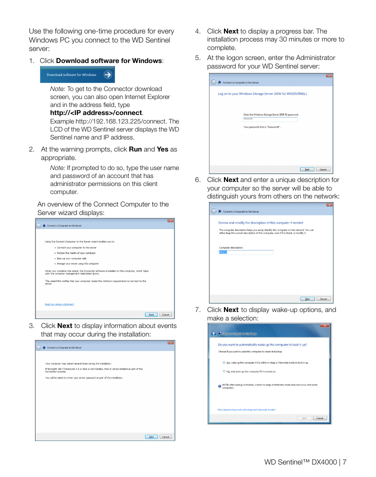 Western Digital WD Sentinel DX4000 Quick Install Guide User Manual | Page 8 / 13