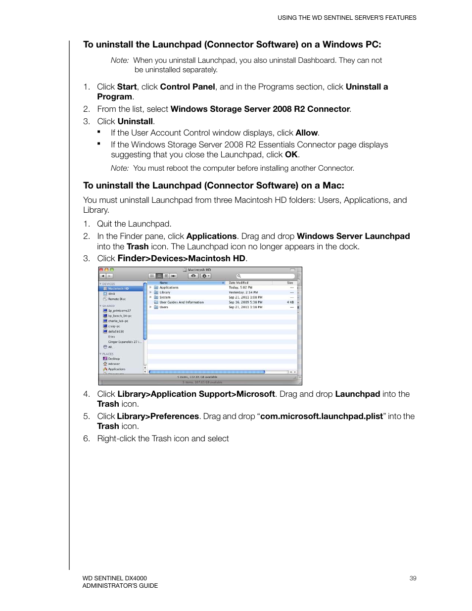 Western Digital WD Sentinel DX4000 User Manual User Manual | Page 43 / 82
