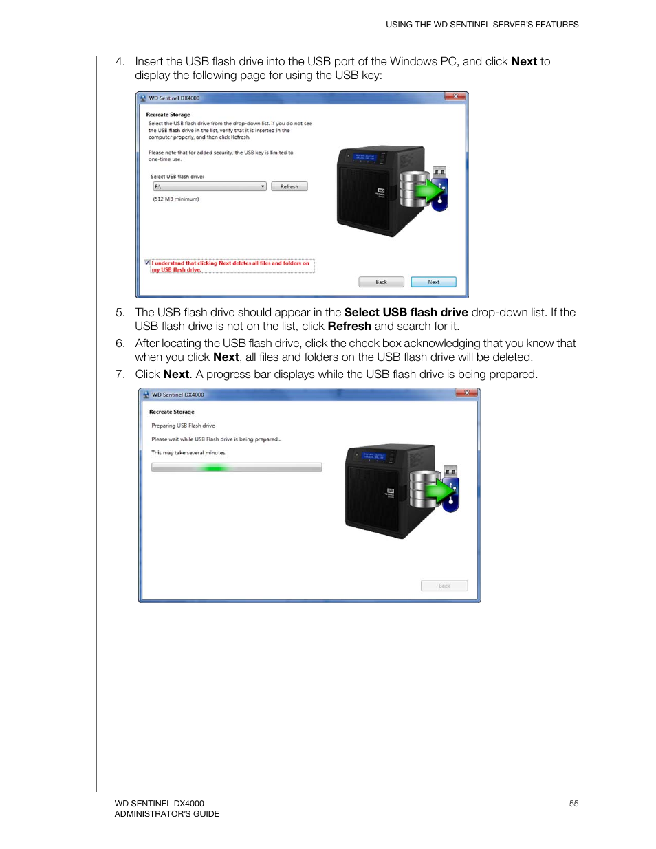 Western Digital WD Sentinel DX4000 User Manual User Manual | Page 59 / 82
