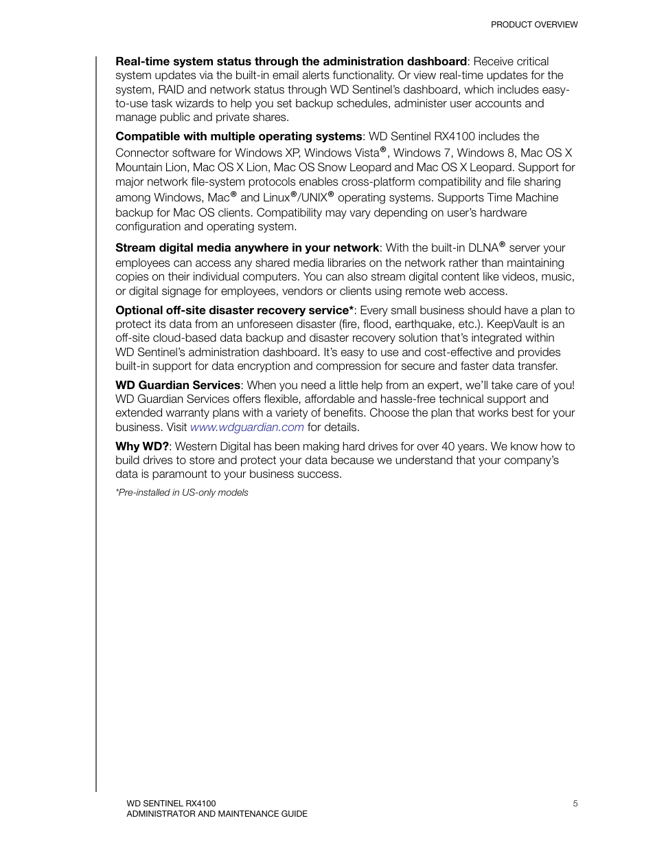 Western Digital WD Sentinel RX4100 User Manual User Manual | Page 11 / 117