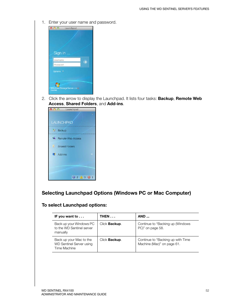 Western Digital WD Sentinel RX4100 User Manual User Manual | Page 58 / 117