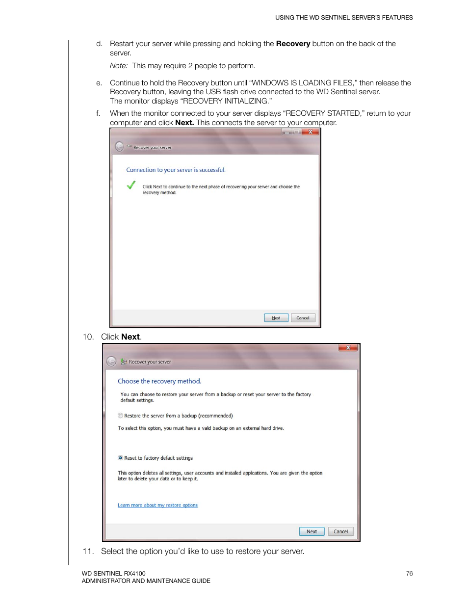 Western Digital WD Sentinel RX4100 User Manual User Manual | Page 82 / 117