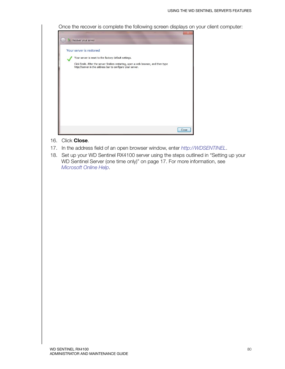 Western Digital WD Sentinel RX4100 User Manual User Manual | Page 86 / 117