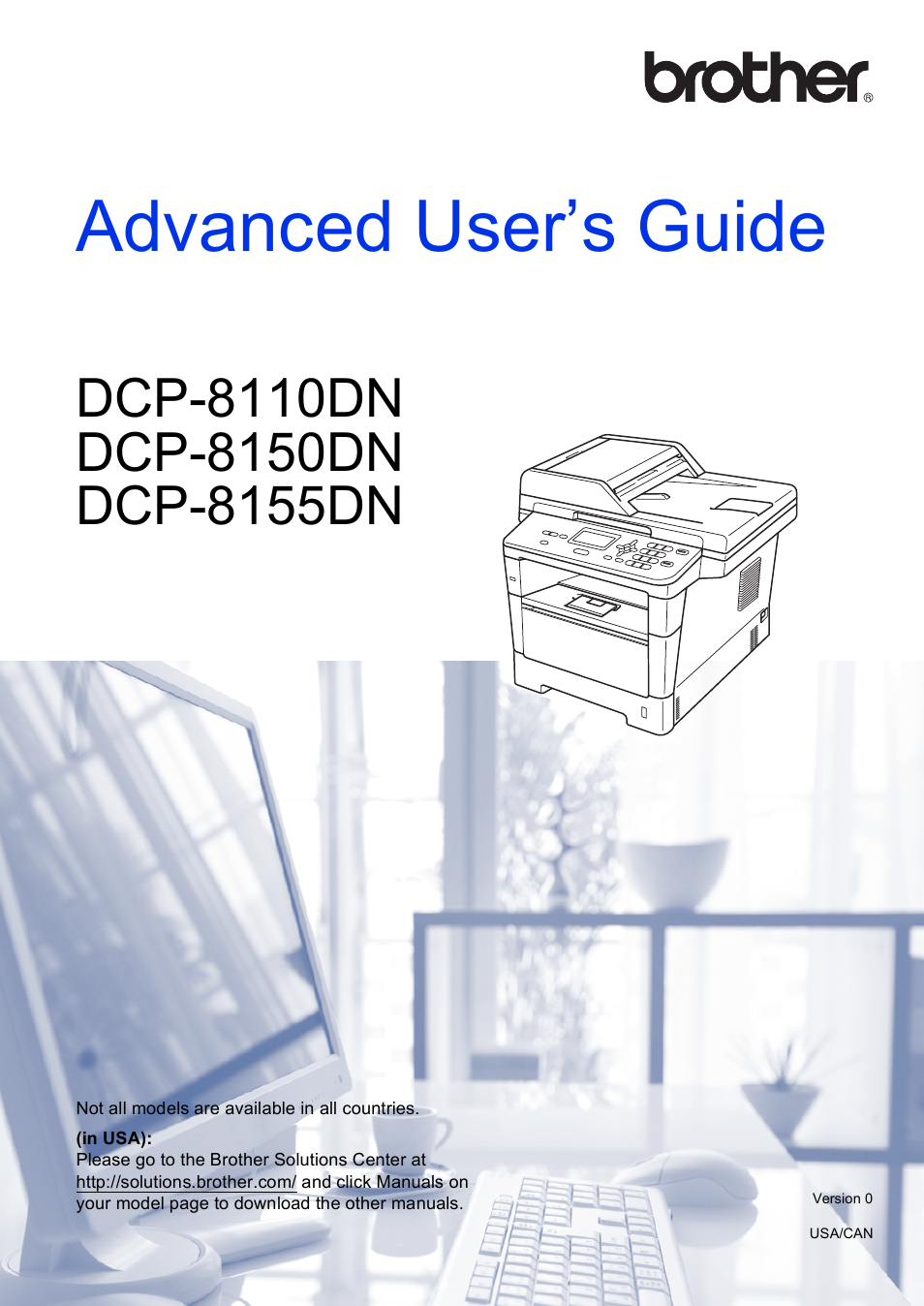 Brother Printer/Copier DCP-8110DN User Manual | 50 pages