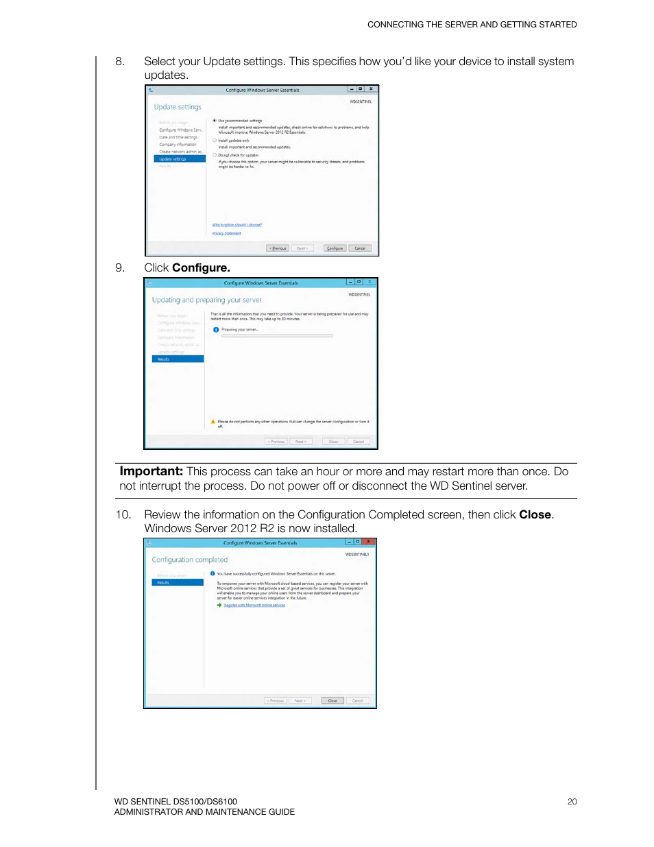 Western Digital WD Sentinel DS6100 Administrator and Maintenance Guide User Manual | Page 26 / 111