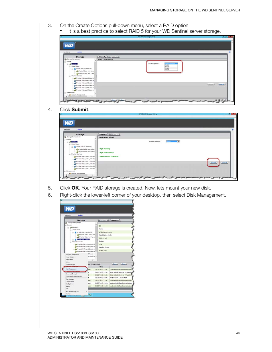 Western Digital WD Sentinel DS6100 Administrator and Maintenance Guide User Manual | Page 52 / 111
