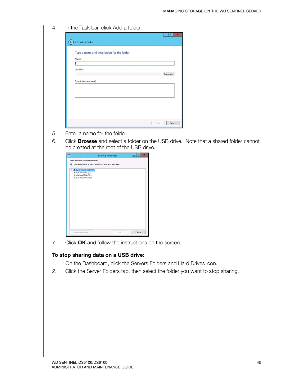 Western Digital WD Sentinel DS6100 Administrator and Maintenance Guide User Manual | Page 55 / 111
