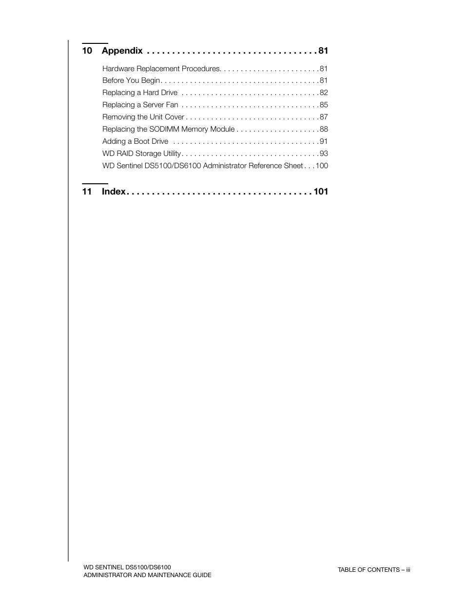 Western Digital WD Sentinel DS6100 Administrator and Maintenance Guide User Manual | Page 6 / 111