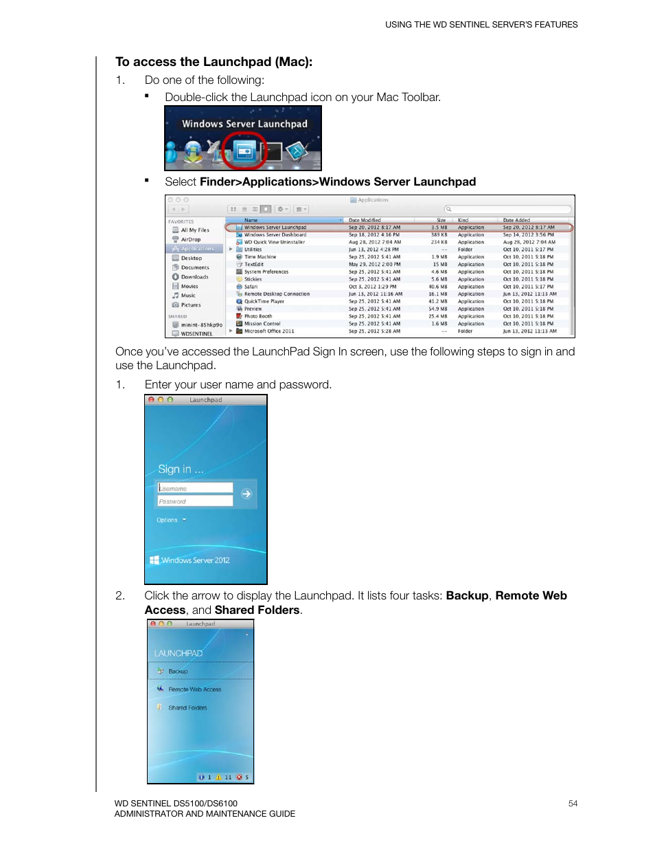 Western Digital WD Sentinel DS6100 Administrator and Maintenance Guide User Manual | Page 60 / 111