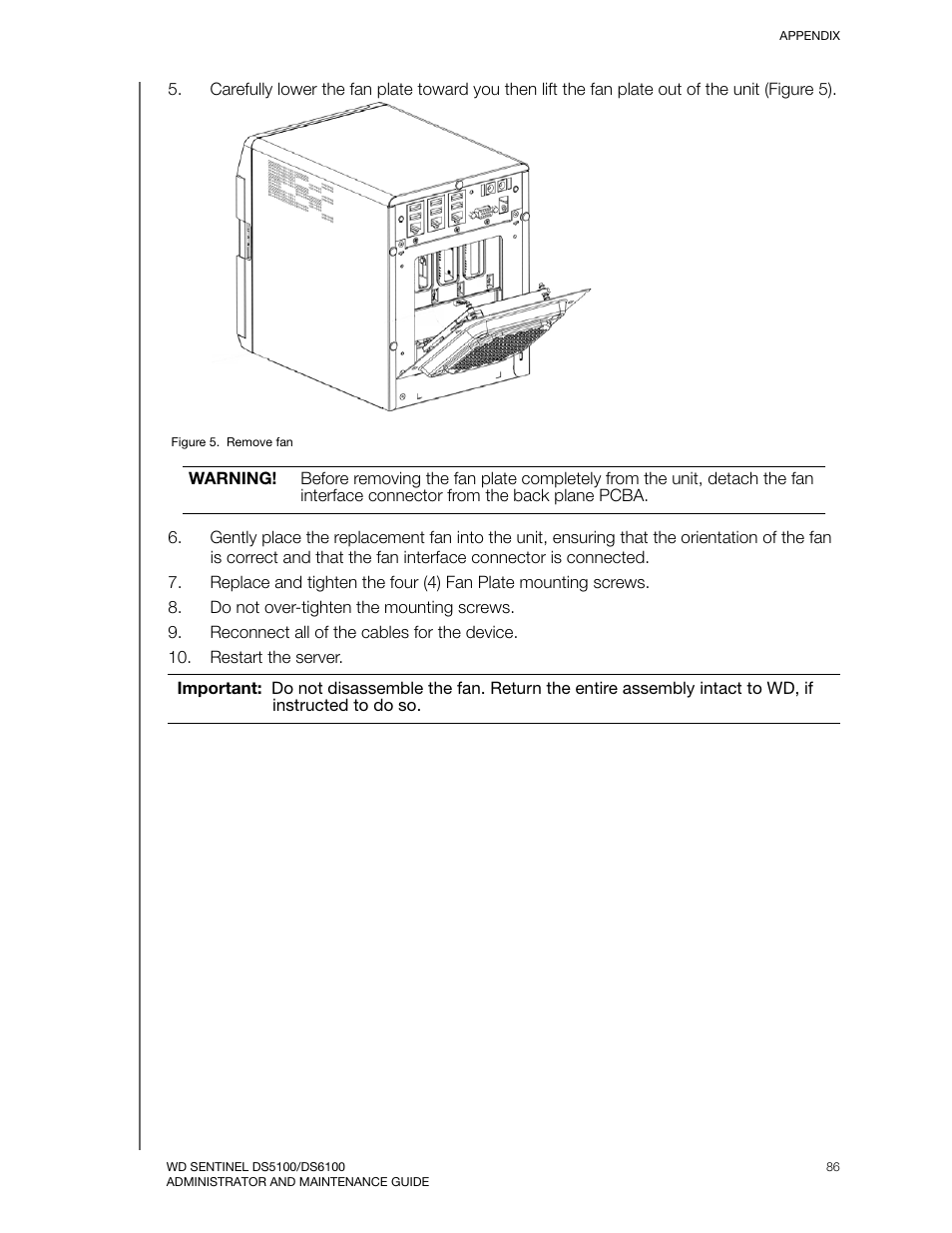 Western Digital WD Sentinel DS6100 Administrator and Maintenance Guide User Manual | Page 92 / 111