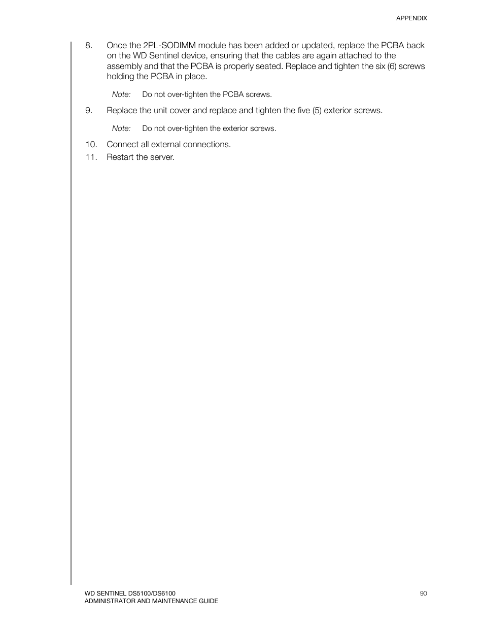 Western Digital WD Sentinel DS6100 Administrator and Maintenance Guide User Manual | Page 96 / 111