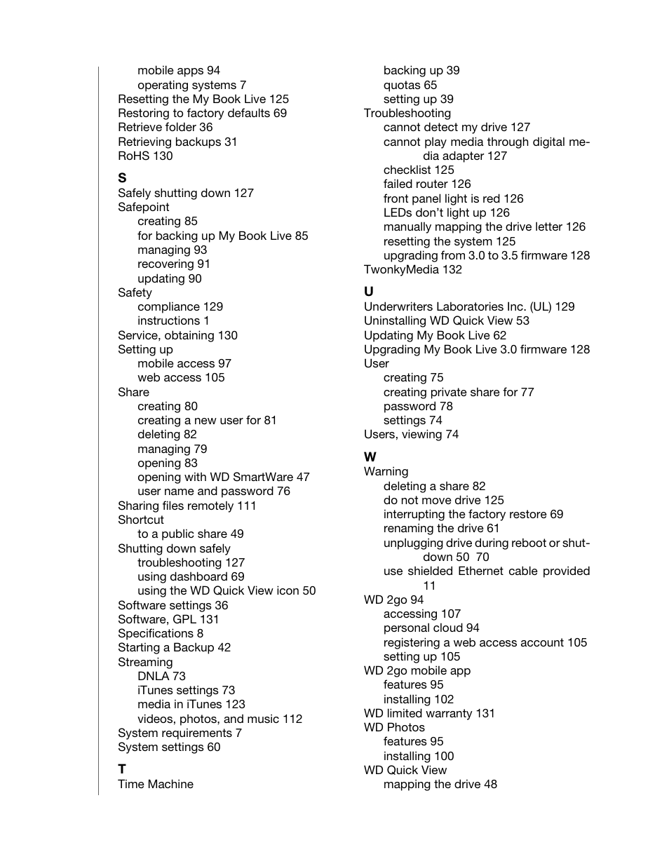 Western Digital My Book Live User Manual User Manual | Page 144 / 146