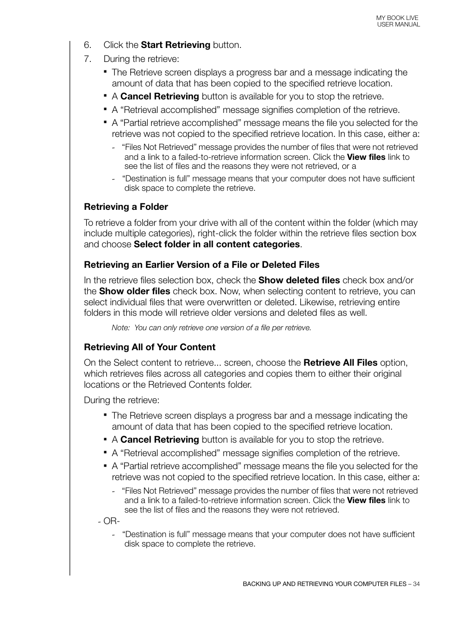 Western Digital My Book Live User Manual User Manual | Page 39 / 146