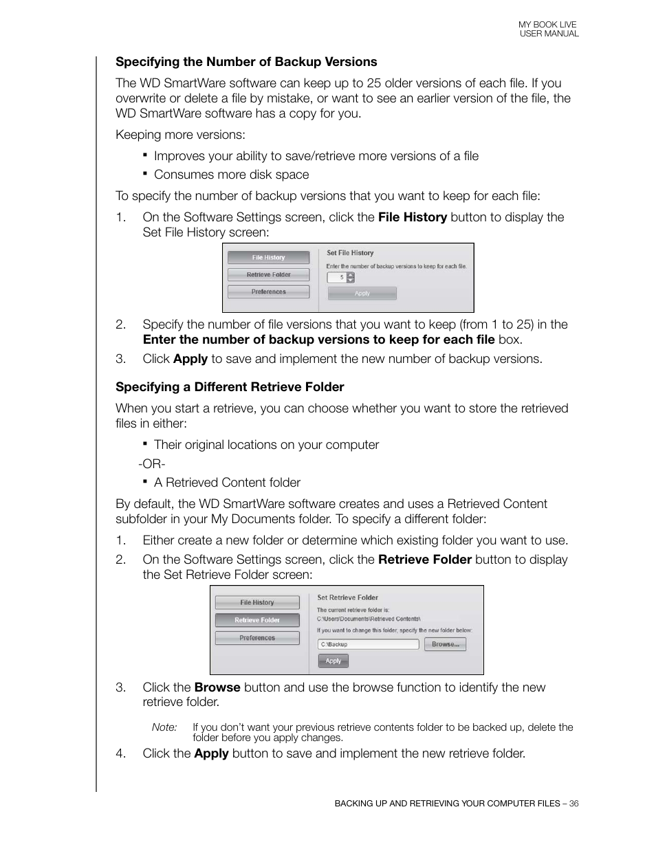 Western Digital My Book Live User Manual User Manual | Page 41 / 146