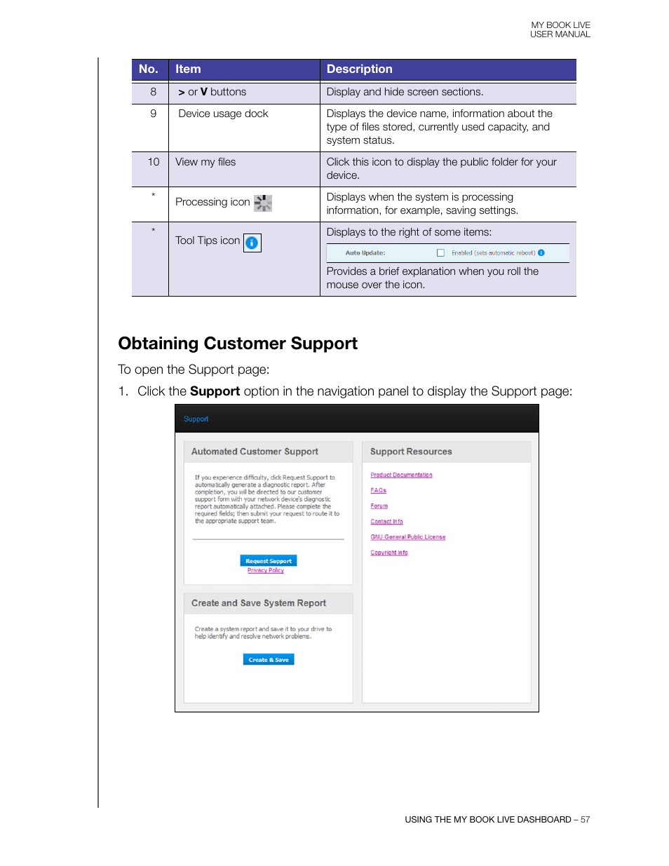 Obtaining customer support | Western Digital My Book Live User Manual User Manual | Page 62 / 146