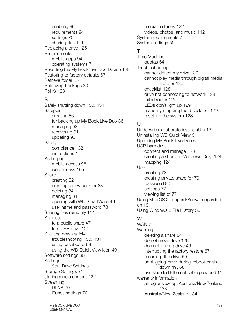 Western Digital My Book Live Duo User Manual User Manual | Page 144 / 146