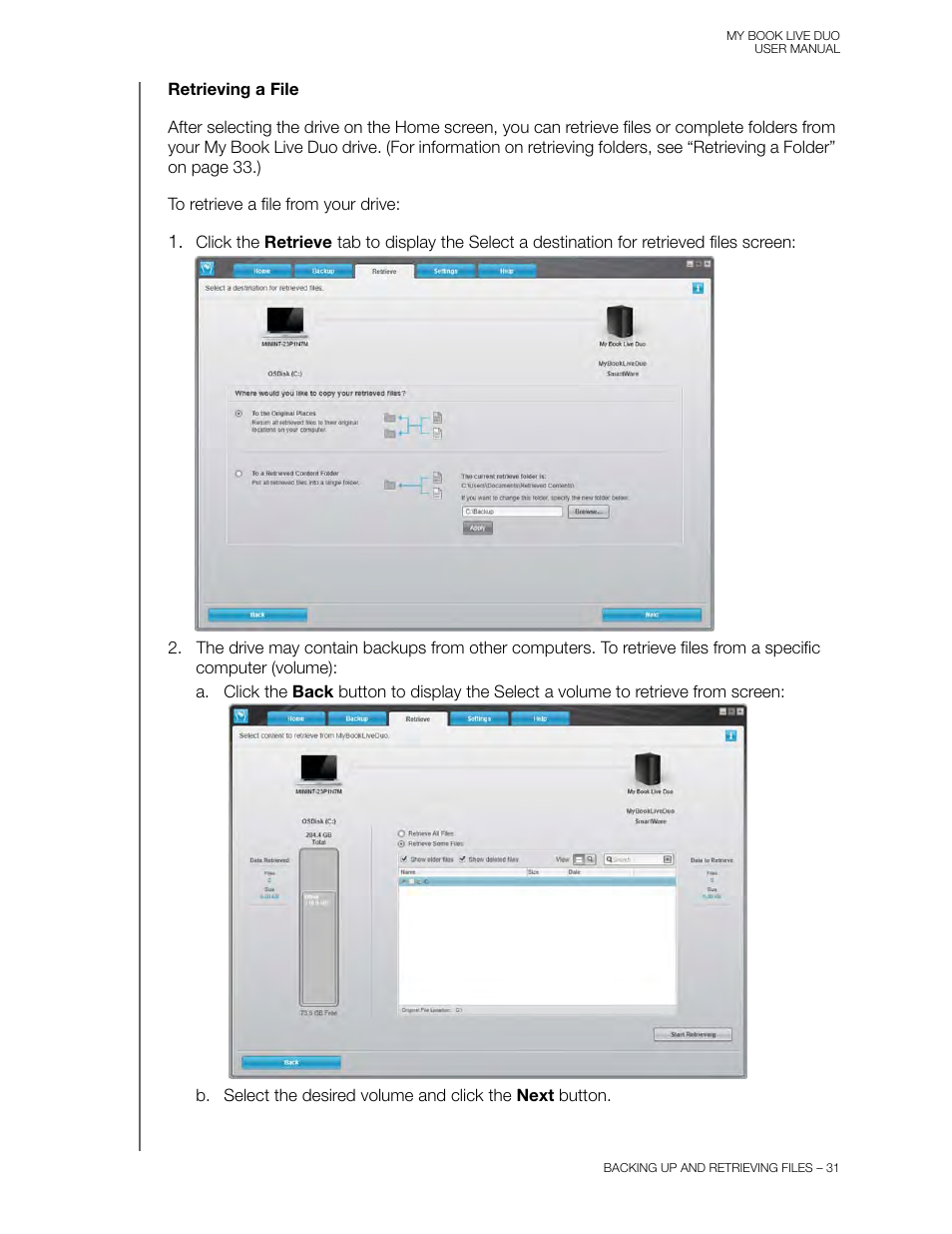 Western Digital My Book Live Duo User Manual User Manual | Page 37 / 146