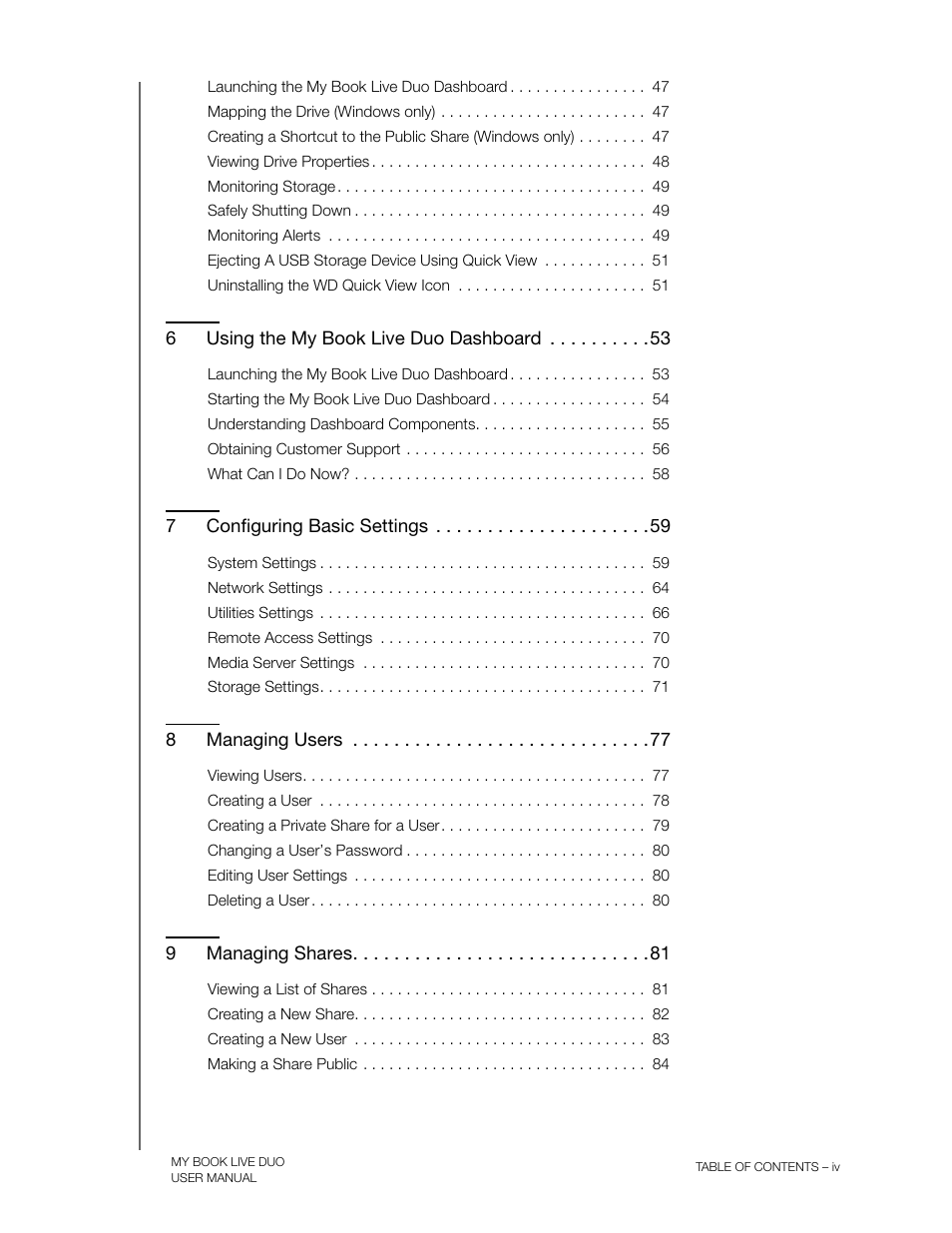 Western Digital My Book Live Duo User Manual User Manual | Page 4 / 146