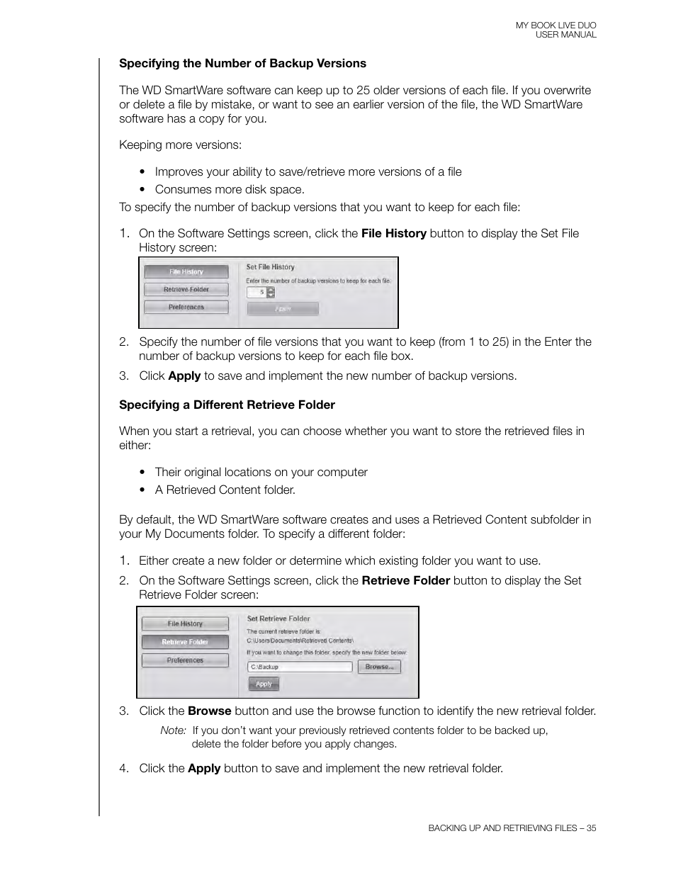 Western Digital My Book Live Duo User Manual User Manual | Page 41 / 146