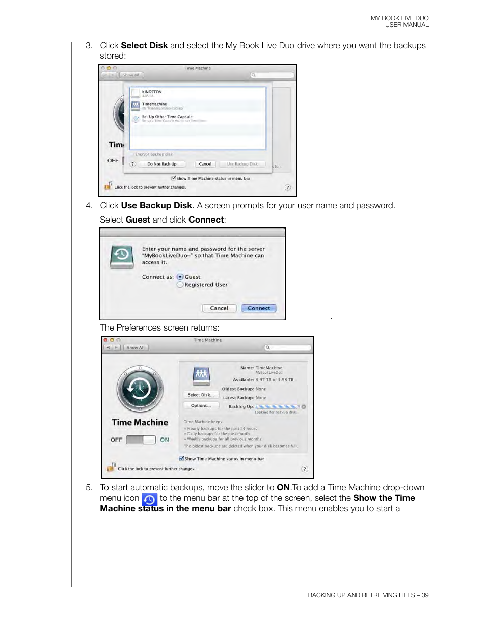 Western Digital My Book Live Duo User Manual User Manual | Page 45 / 146