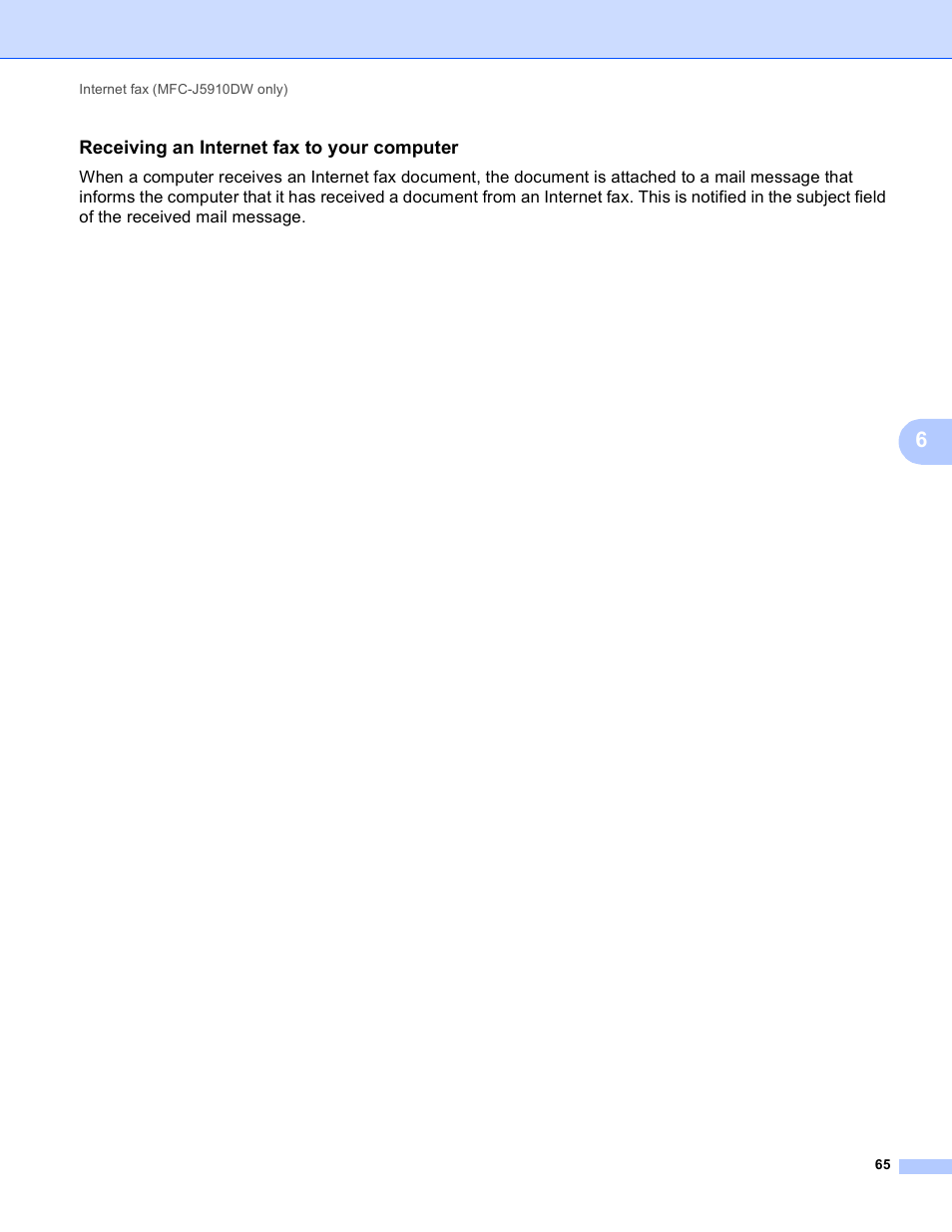 Receiving an internet fax to your computer | Brother DCP-J525W User Manual | Page 69 / 85