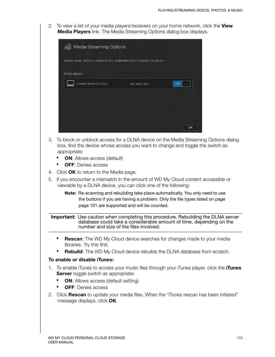 Western Digital My Cloud User Manual User Manual | Page 108 / 126