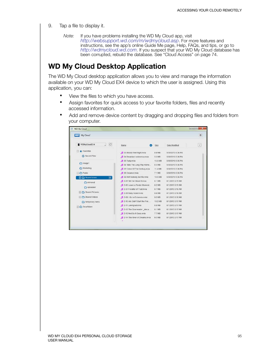 Wd my cloud desktop application | Western Digital My Cloud EX4 User Manual User Manual | Page 100 / 170