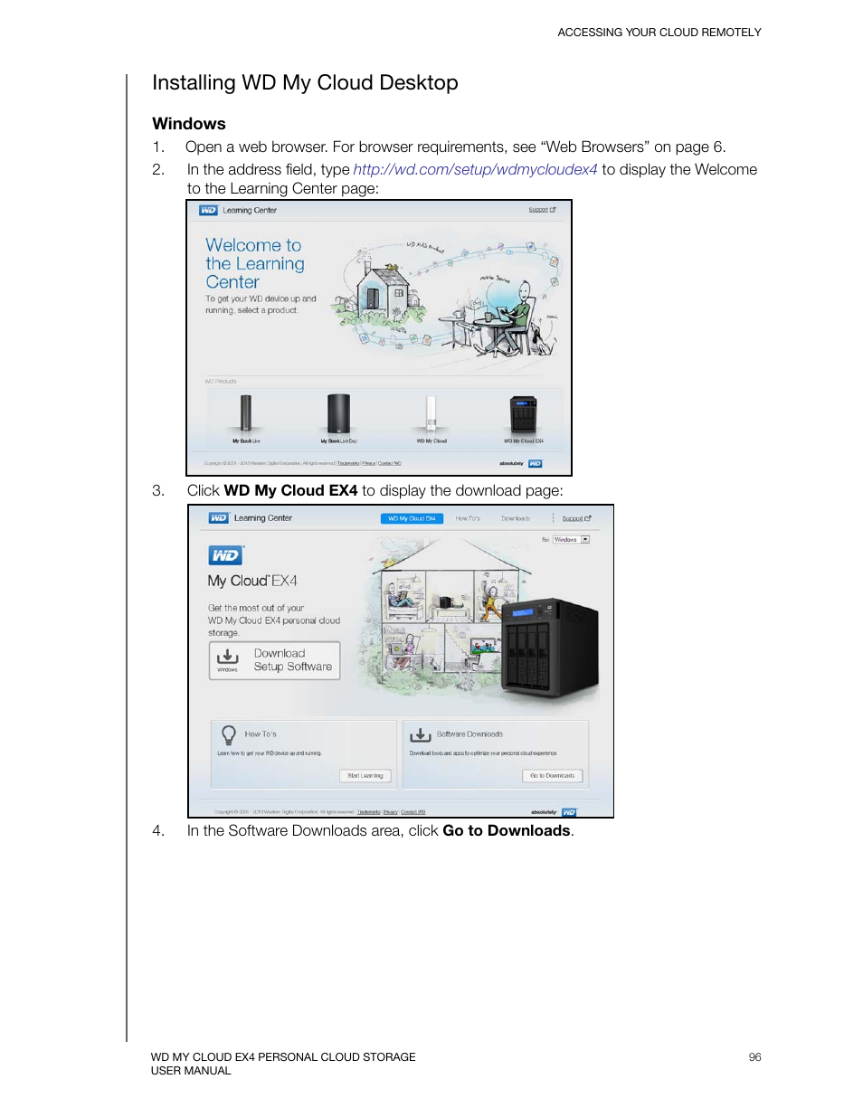 Installing wd my cloud desktop | Western Digital My Cloud EX4 User Manual User Manual | Page 101 / 170