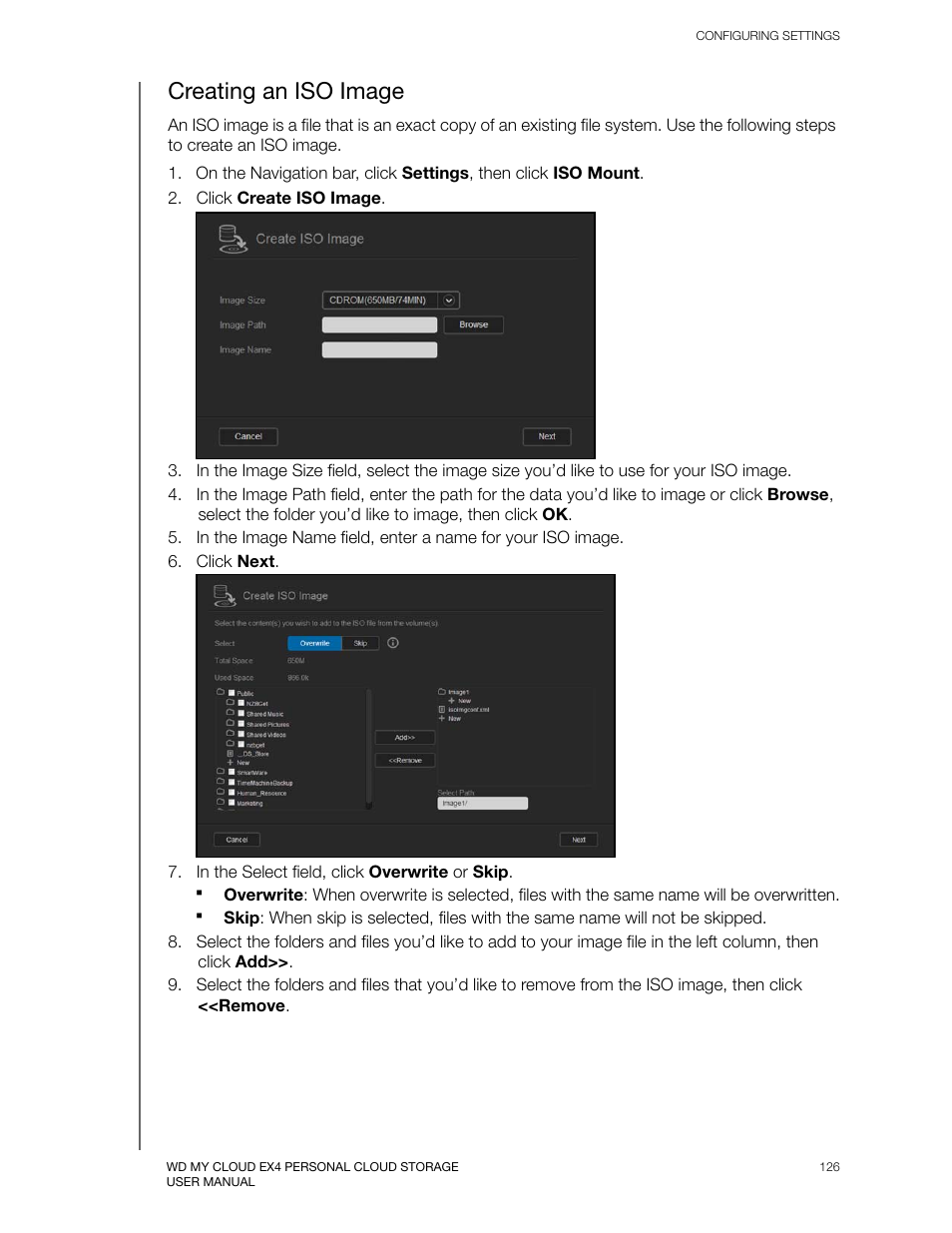 Creating an iso image | Western Digital My Cloud EX4 User Manual User Manual | Page 131 / 170