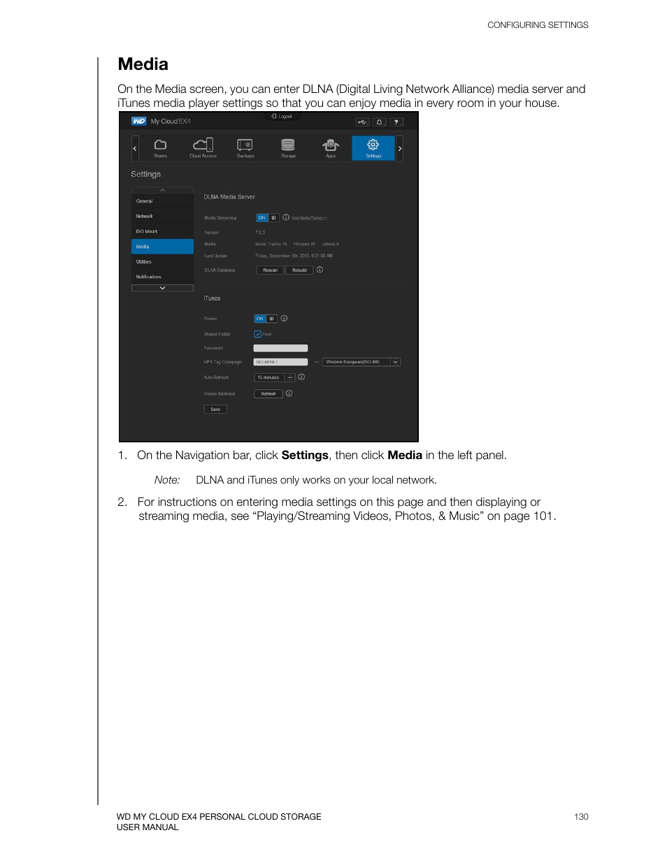 Media | Western Digital My Cloud EX4 User Manual User Manual | Page 135 / 170