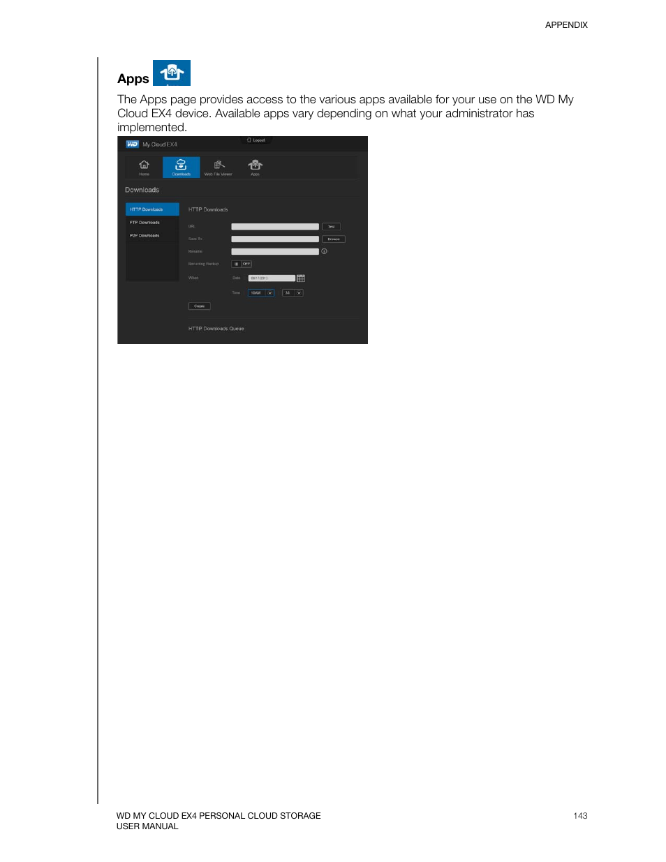 Apps | Western Digital My Cloud EX4 User Manual User Manual | Page 148 / 170