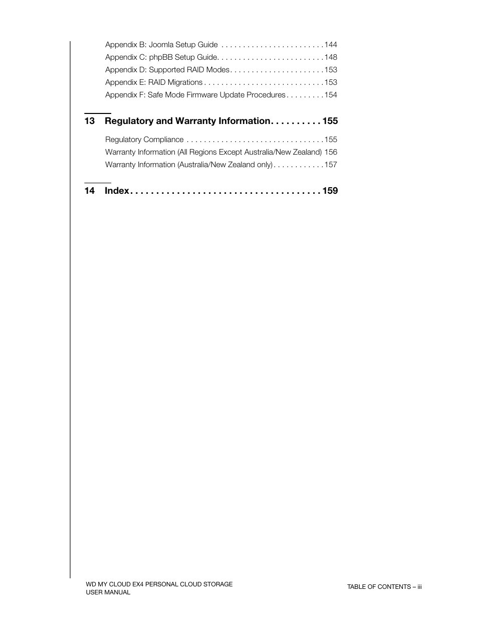 Western Digital My Cloud EX4 User Manual User Manual | Page 5 / 170