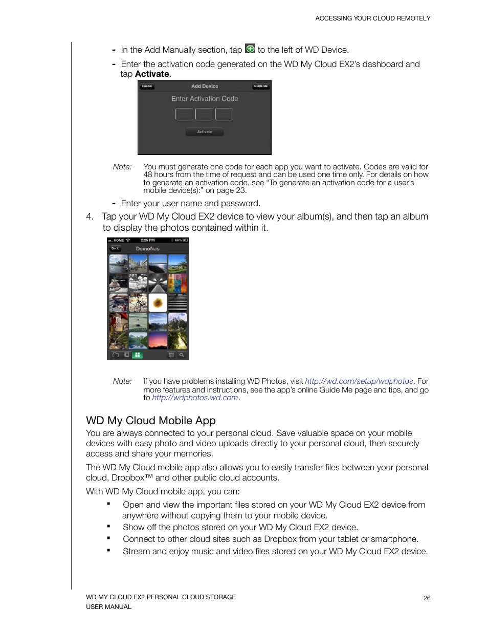 Wd my cloud mobile app | Western Digital My Cloud EX2 User Manual User Manual | Page 31 / 168