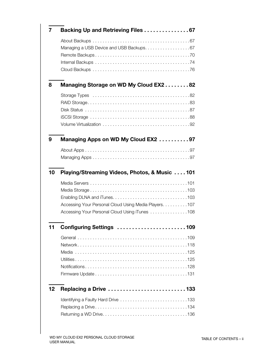 Western Digital My Cloud EX2 User Manual User Manual | Page 4 / 168