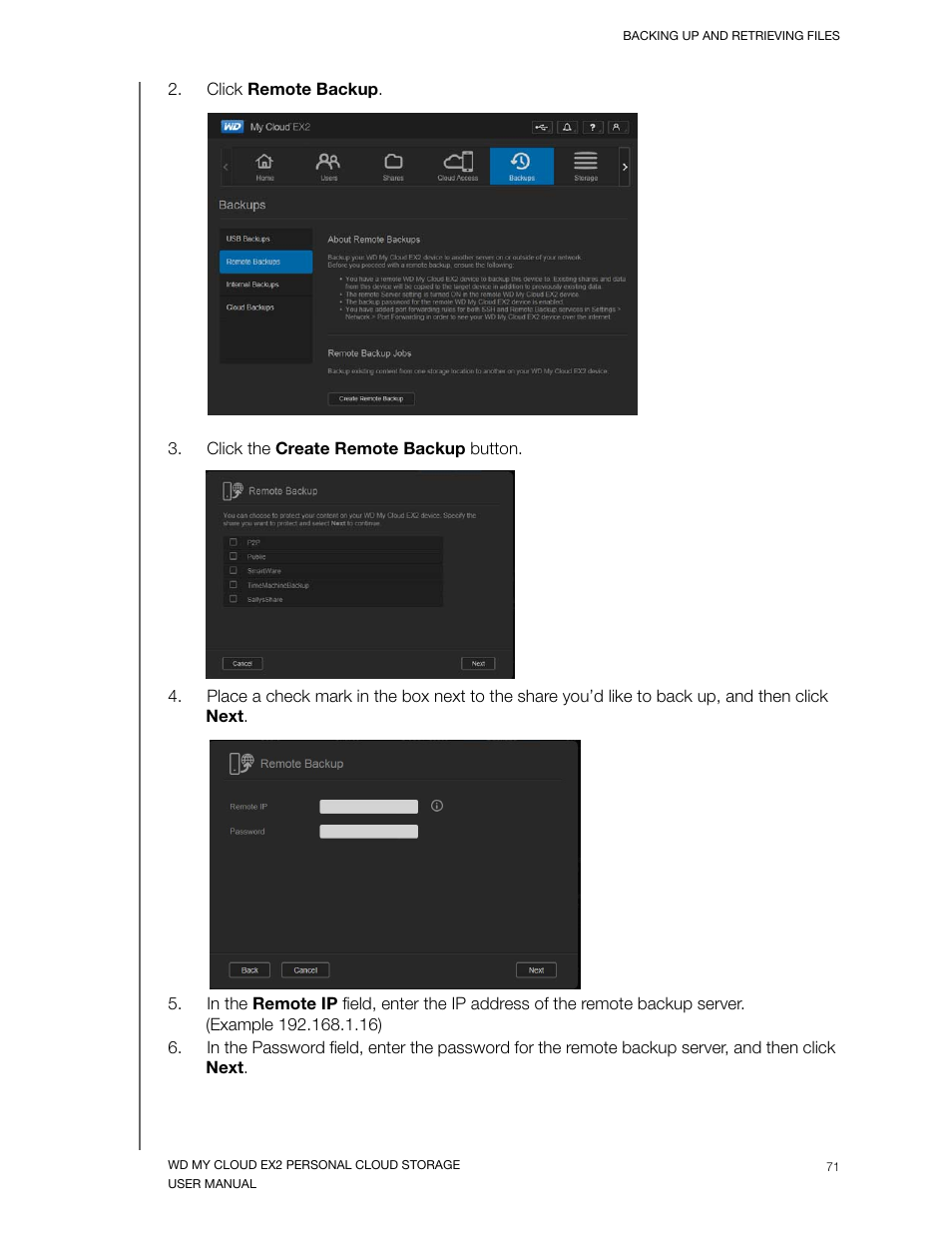 Western Digital My Cloud EX2 User Manual User Manual | Page 76 / 168