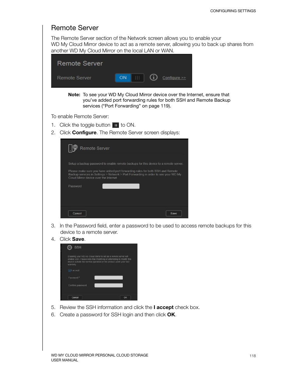 Remote server | Western Digital My Cloud Mirror User Manual User Manual | Page 123 / 166