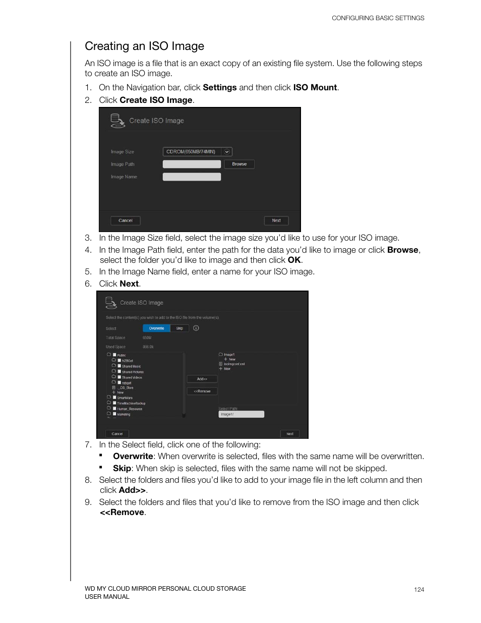 Creating an iso image | Western Digital My Cloud Mirror User Manual User Manual | Page 129 / 166